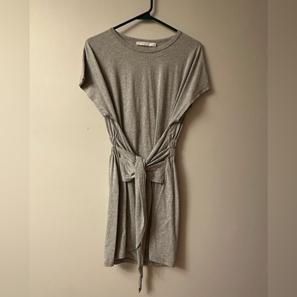 Backless grey dress size small with front tie